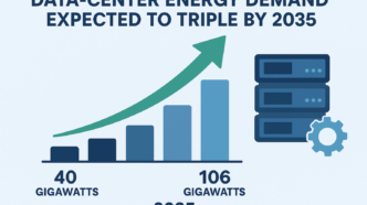 Data-Center Energy Demand Expected to Triple by 2035