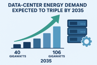 Data-Center Energy Demand Expected to Triple by 2035